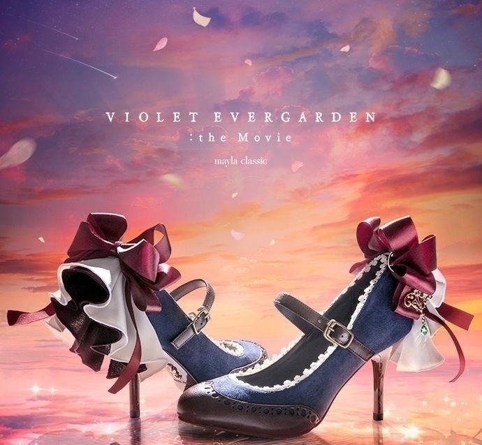 紫罗兰永恒花园|京都动画《紫罗兰永恒花园》联名高跟鞋,“洛丽塔”系穿搭佳品