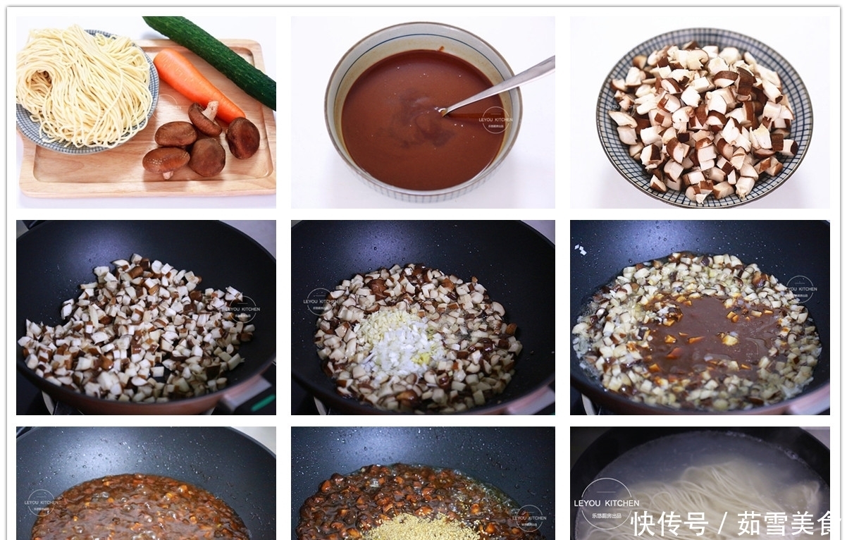 4道炸酱面做法，做些炸酱放冰箱，下班到家煮好面条，就能开饭