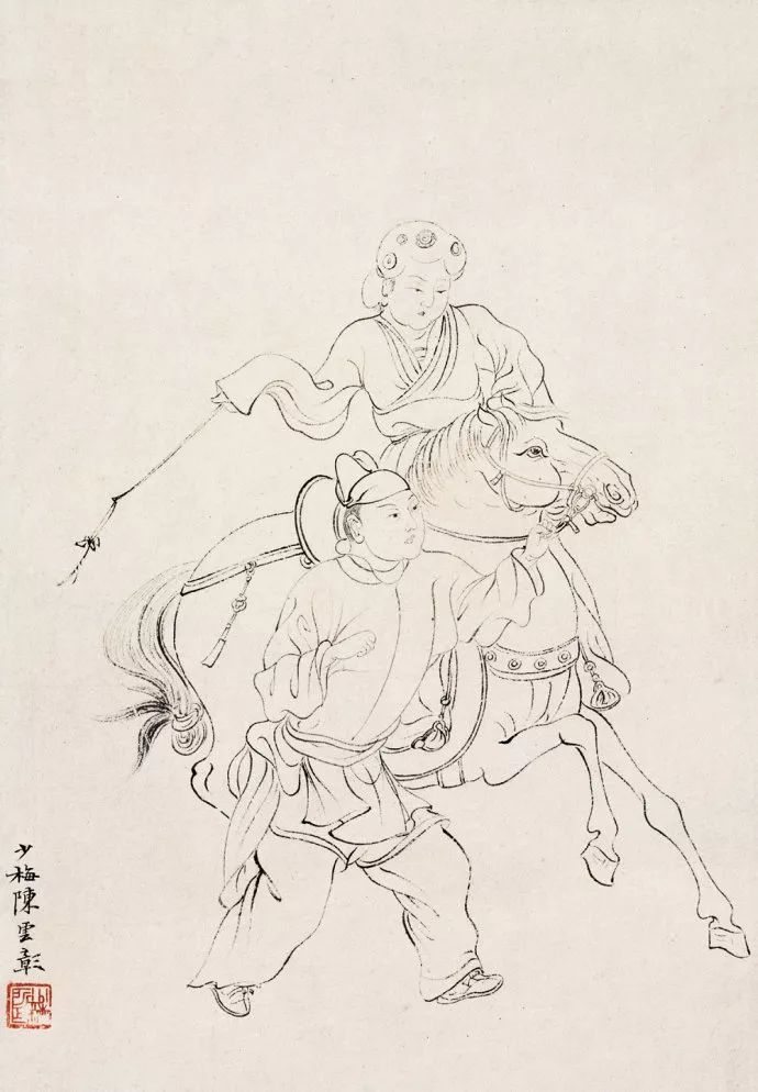 陈少梅$他被誉为“当代唐伯虎”“唐寅以后第一人”，真不过分