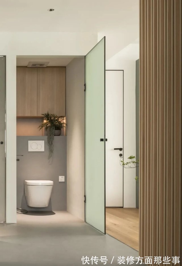 原木风|92㎡两室原木风,入户镂空玄关,全开放式餐厨厅,双蹲便+三分离