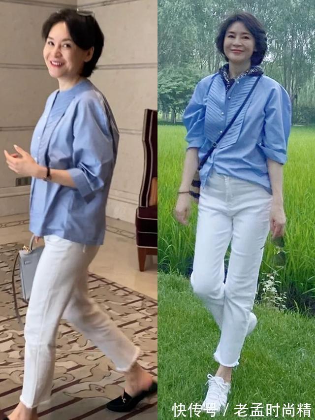 配色|成熟女人穿衣简约一些更高级!没有繁杂设计加印花,照样美如画