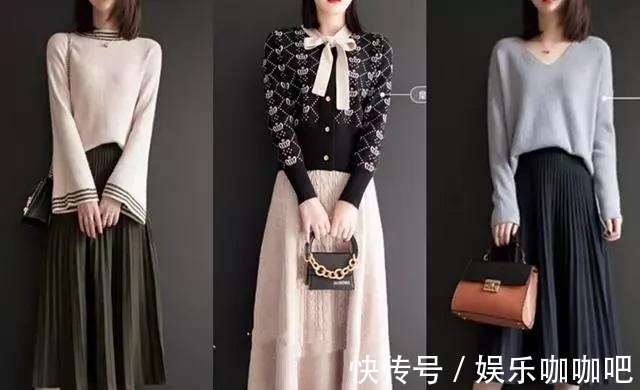 搭配 如今不流行穿裤子了,“毛衣+遮臀群”才是春天正确打开方式!