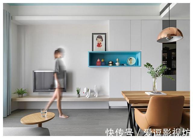 电视柜|她家70㎡，看似简单，却透着艺术家的精致范，小空间的变身术！