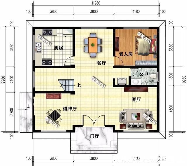 瓷瓦|简欧风格设计，面宽11米多的两栋农村别墅，网友们都说想盖一栋