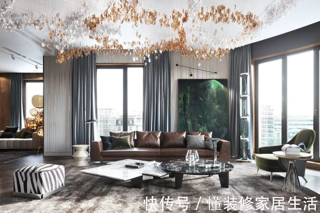 客厅|轻奢系客厅设计