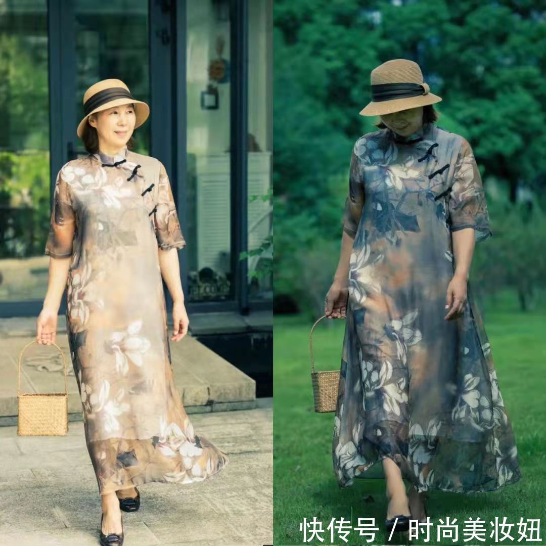 漂亮|年过半百依旧年轻漂亮,这位65岁奶奶的穿搭,洋气又高级