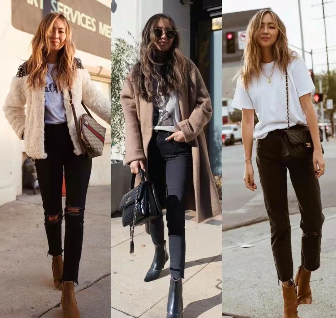 小黑裤|阔腿裤过时了，今年秋季流行“小黑裤”，小个子穿显高又时髦