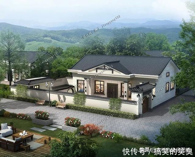 砖混|5款带院子的农村别墅,30年后,我想住在这样的房子里养老