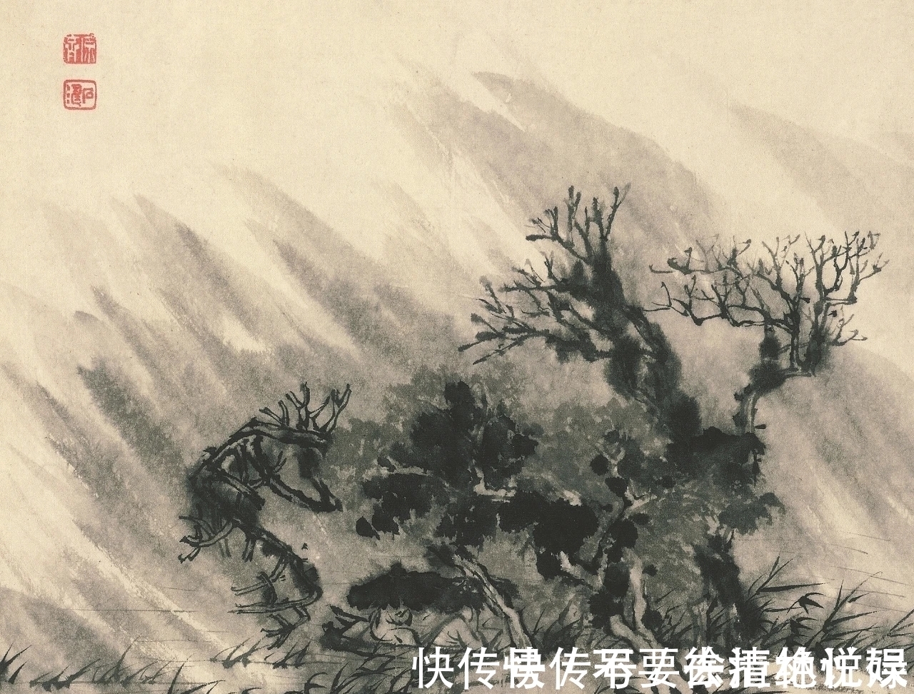 山水画@看画得看小品|石涛的小品山水画,彰显笔墨的魅力