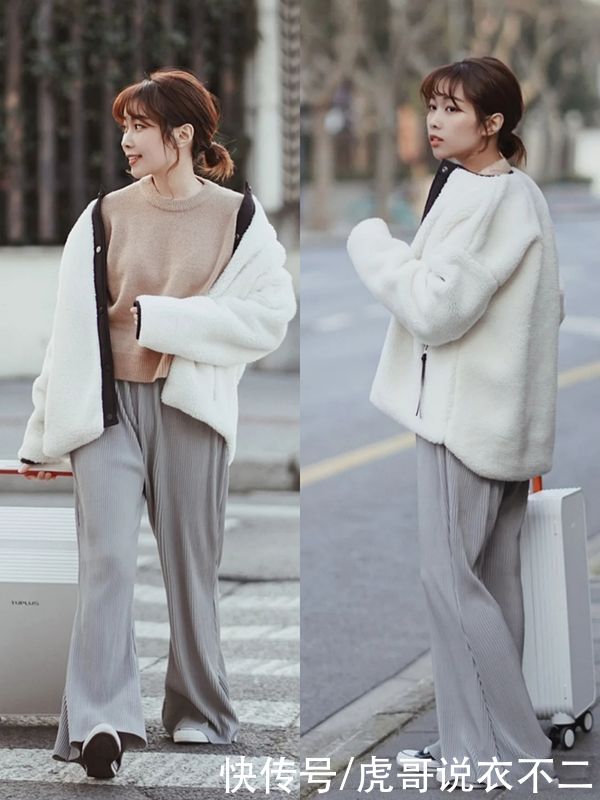 1米5的小个子春季怎么穿？看她的日系温柔风搭配，真的太会穿了