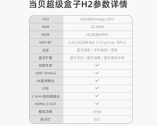 遥控器|八核高配无广告 4K强劲解码当贝超级盒子H2评测