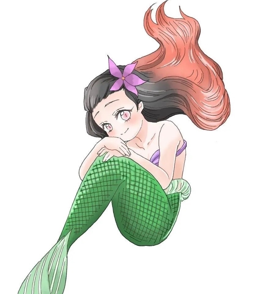 发根处|如果将迪士尼公主,改成鬼灭之刃的画风,乐佩这颜值绝了