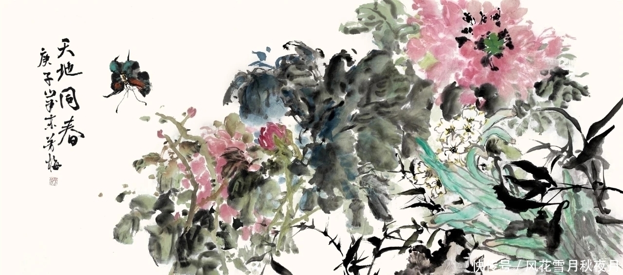 刘芳梅$国画家|刘芳梅的写意花鸟画,呈现出一种阳刚之气!