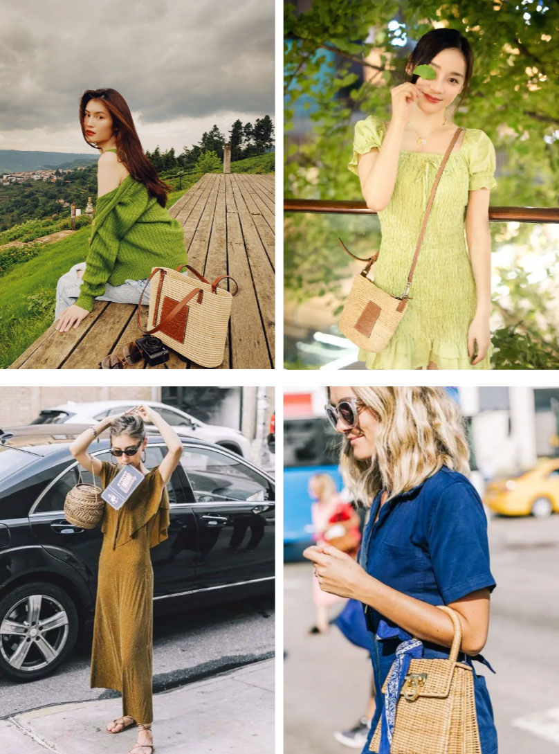 ch我和钟楚曦的度假差距 就是这只草编包！