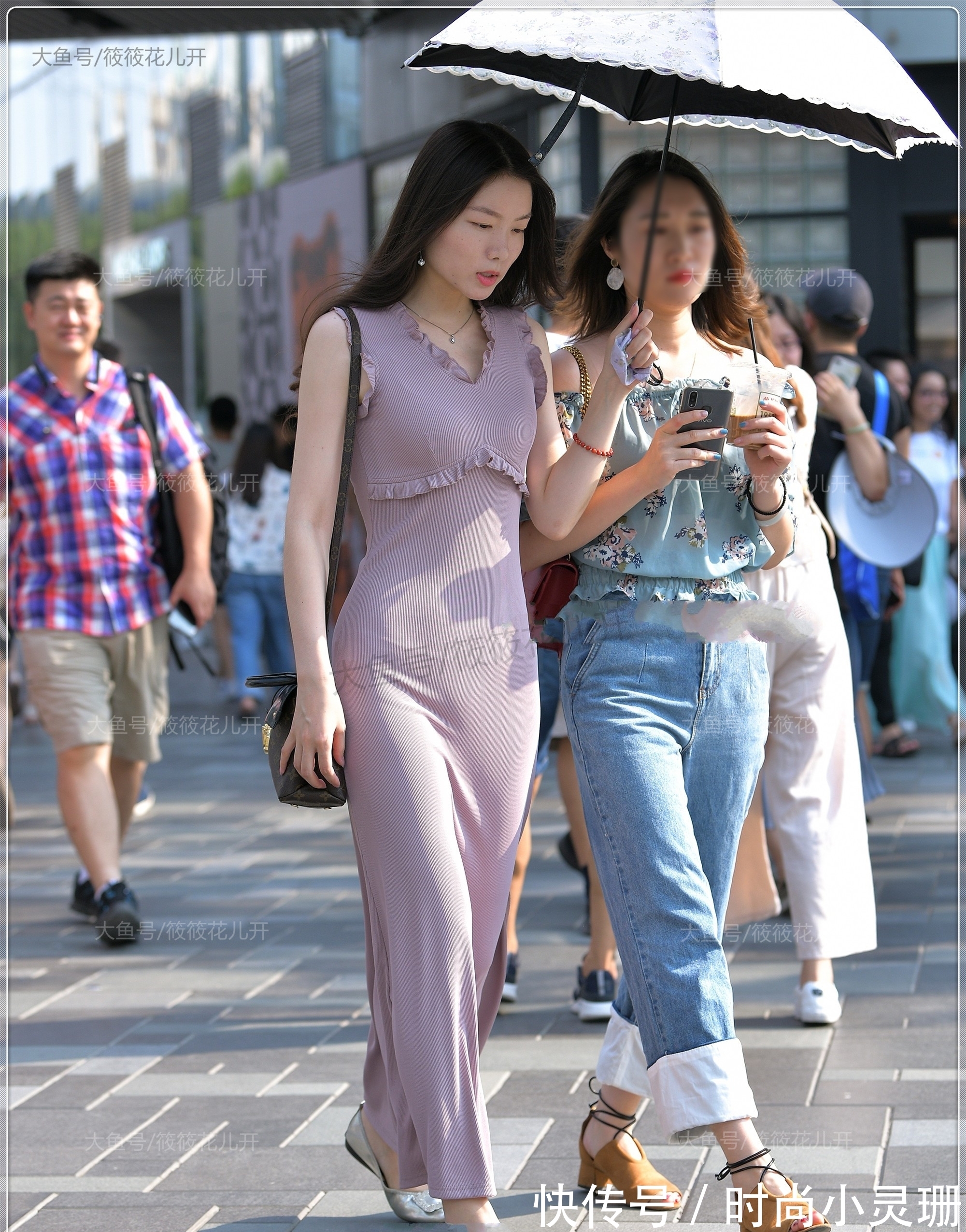 针织长裙 粉色针织长裙,温婉大气,青春减龄