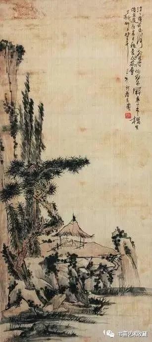  溪山烟雨|国画名家：潘天寿山水画50幅赏析
