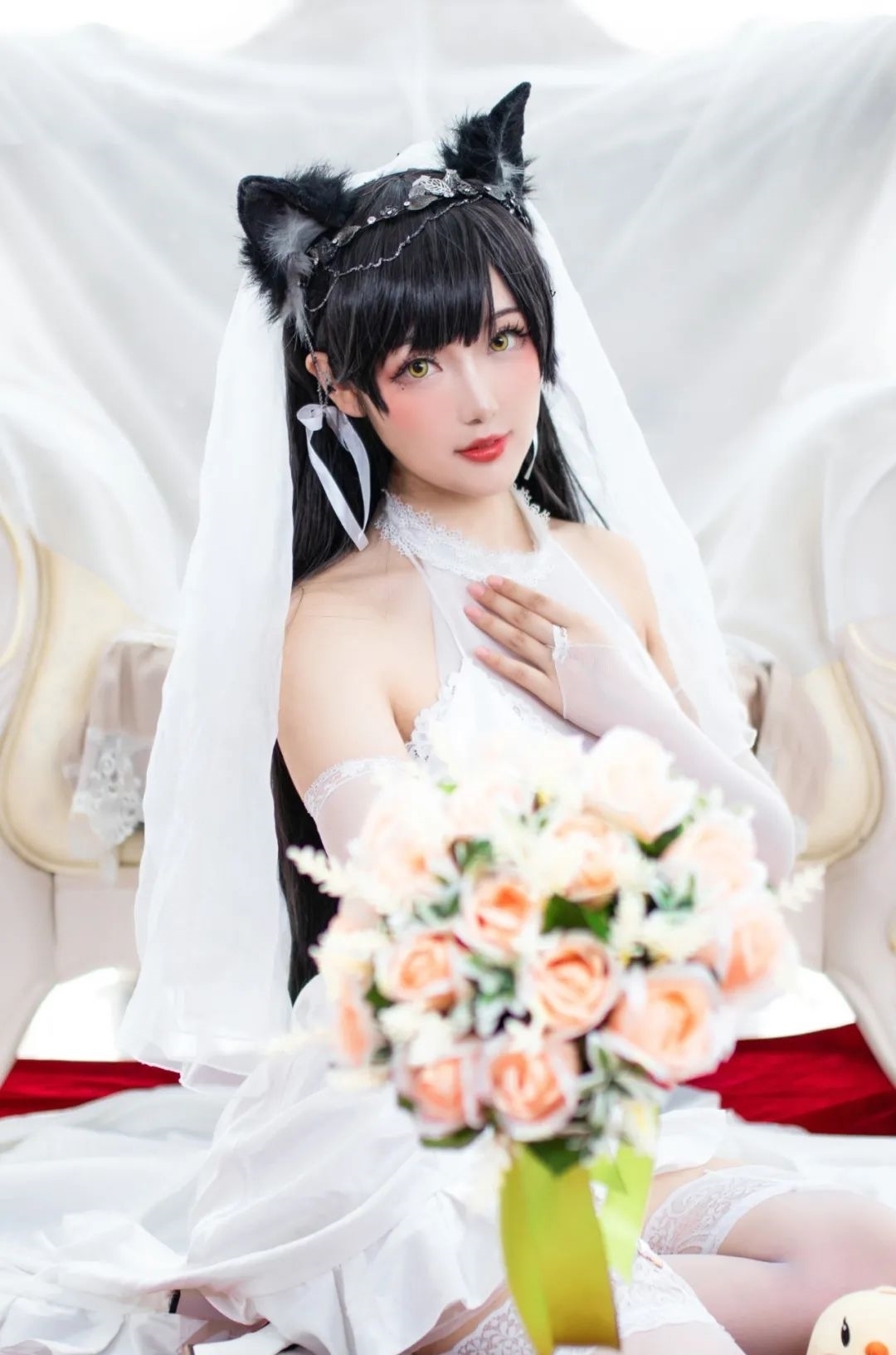 爱宕|cos:碧蓝航线?爱宕白花的誓言cos正片@刺青