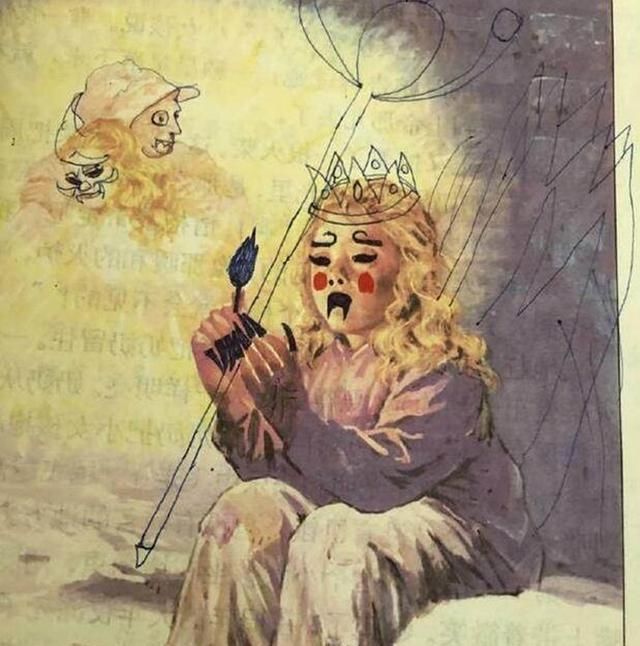 孩子#“我娃的才能都用在书上”,看到书上的涂鸦,网友长大能考美院