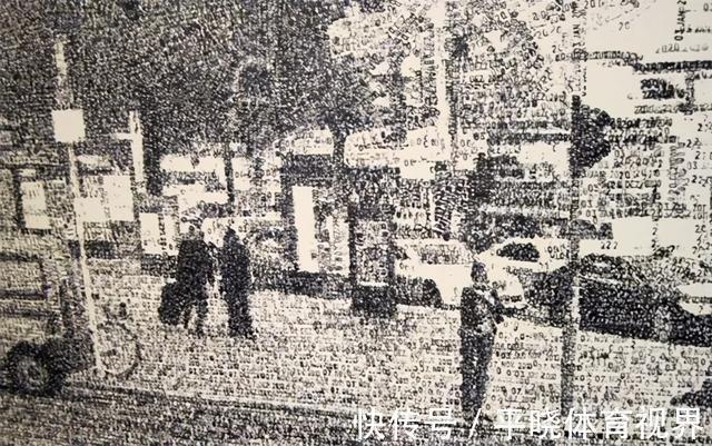 费德里科·皮特雷拉!他画画不用笔,全靠戳,放大后看到细节,让人“哇”出声来