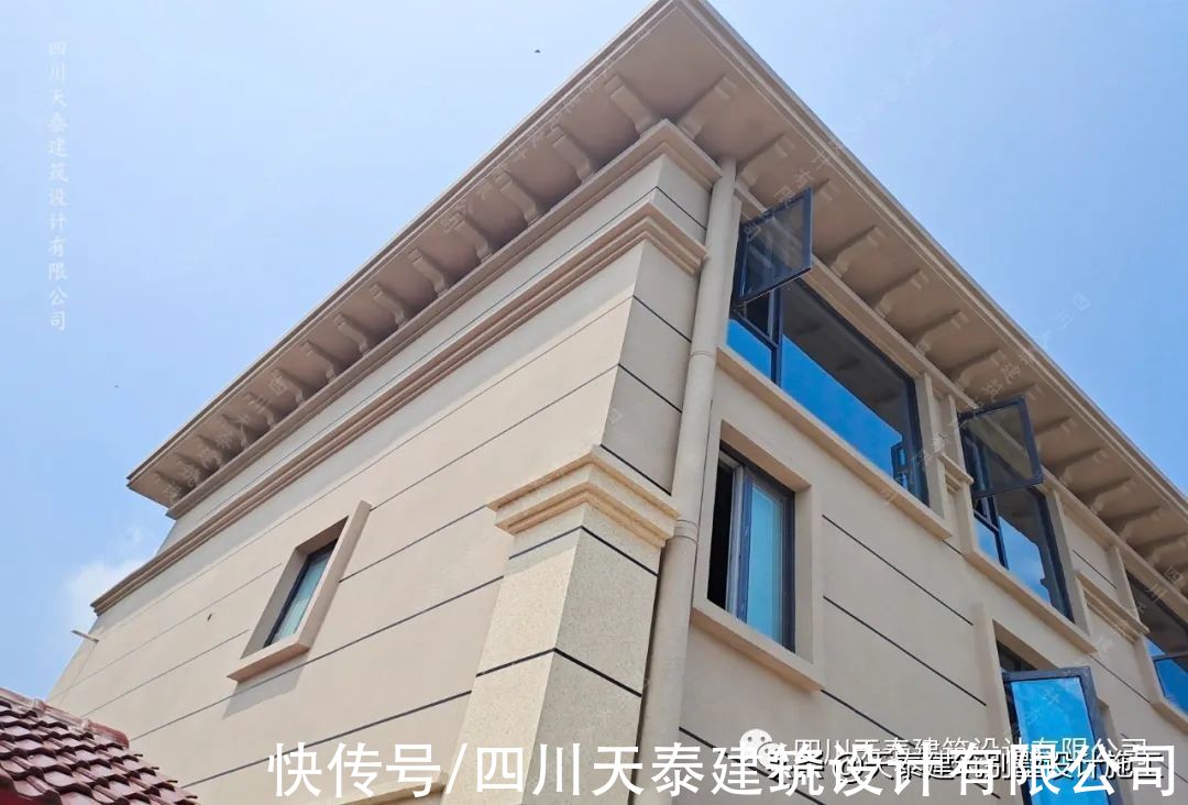 完工|四川自贡三层欧式乡村别墅完工实景 农村别墅自建房 自贡施工队