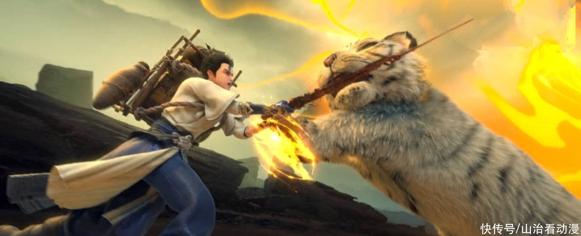 宝剑|完美世界：白虎设局除掉石昊，半血金鹏实力很强，火灵儿出手相救