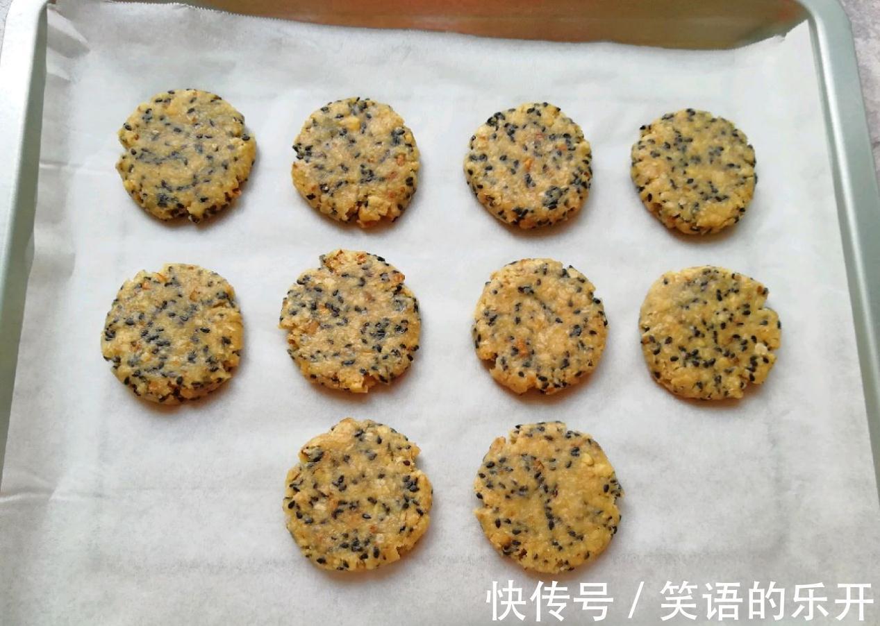 自制麦片芝麻核桃酥，低油低糖更健康，做零食也很不错