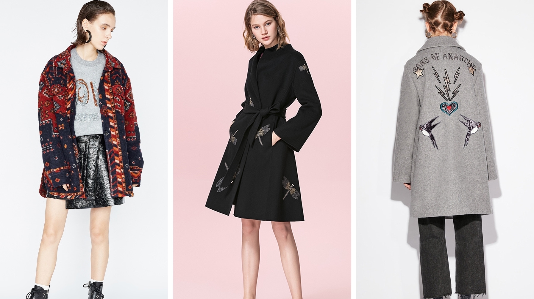 今年的大衣变得越来越前卫洋气了,上身潇洒又利落