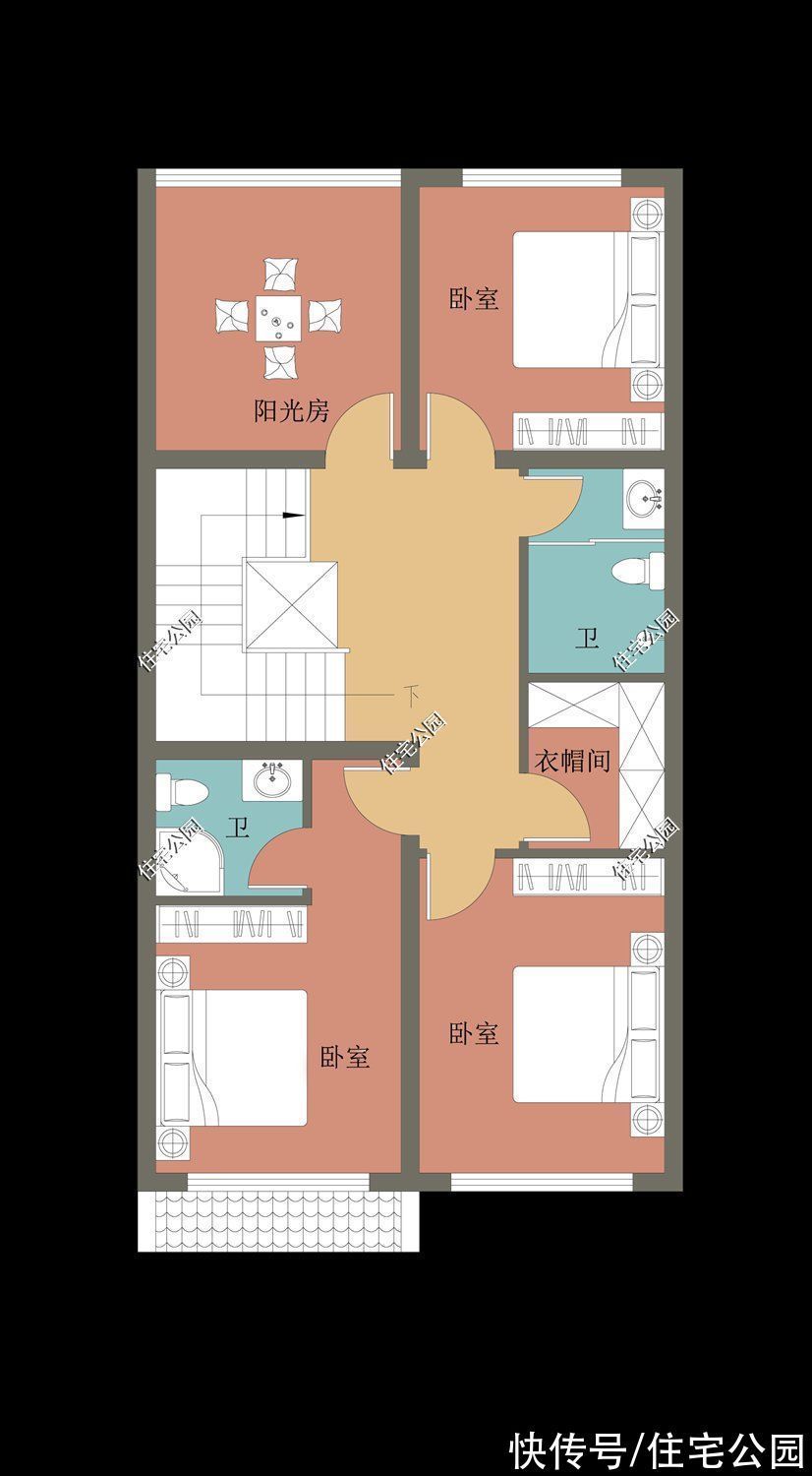 预算|面宽8米也能建出大气别墅,10套小面宽图纸,哪套更适合你家?