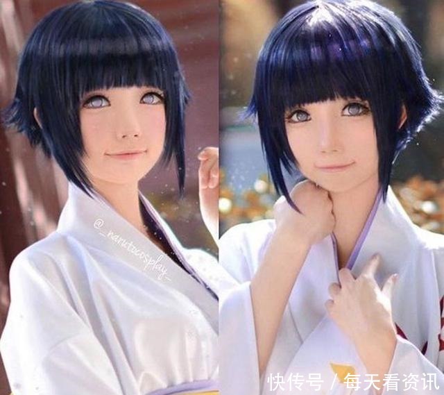 雏田|火影忍者真人版雏田，5款最美cos，最后一个“美到爆炸”