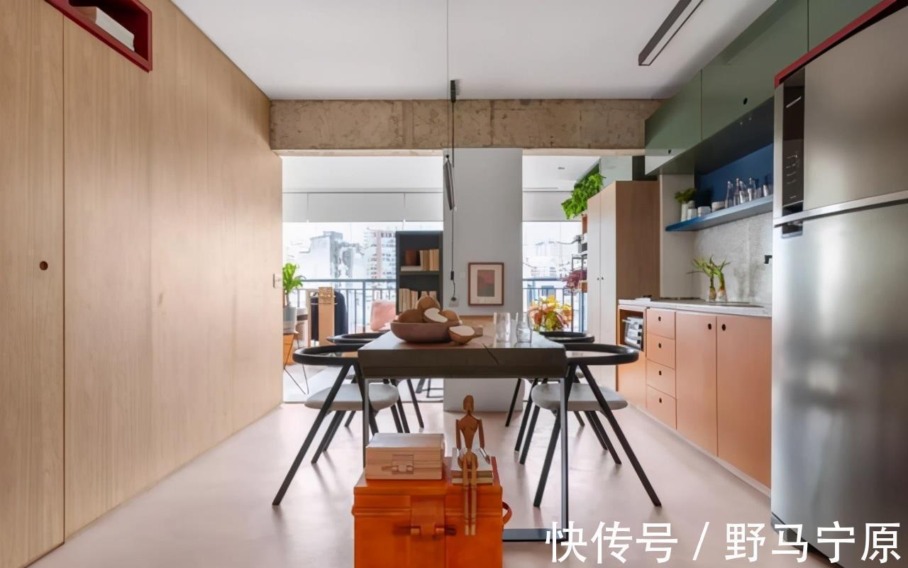 书房|夫妻的45㎡小家：进门是阅读角，阳光书房超赞，色彩搭配太美了！