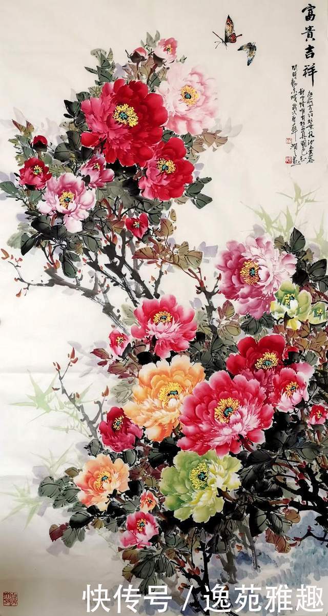 【画作欣赏】心中牡丹开,处处是暖阳,画家王润之作品欣赏