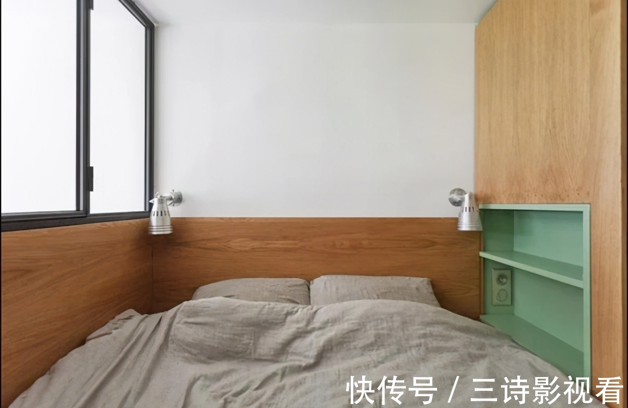 实木|他的27㎡公寓,卧室抬高,满屋柜子收纳+隔断,邻居天天来参观!