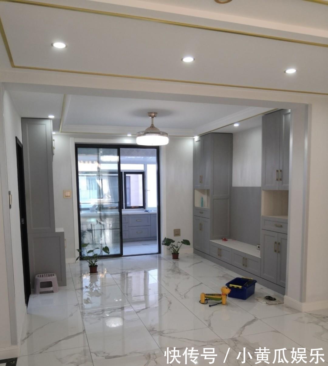 完工|140平新房,历时四个月完工,全屋铺贴瓷砖,还没家具就很漂亮