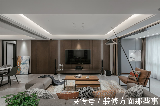 艺术画|140平四房改两房现代风设计,在删繁就简中呈现出诗意的空灵