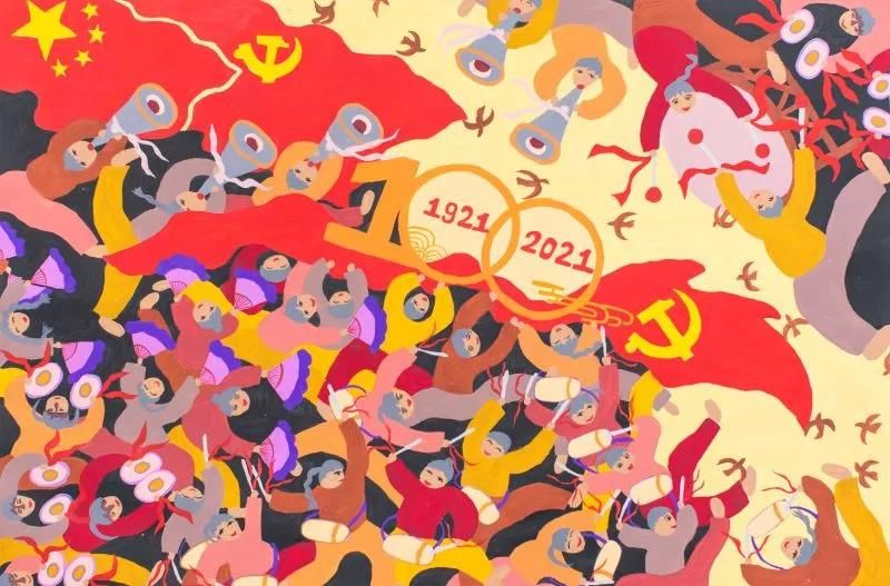 龙腾狮舞|文化走亲 云端悦展 嘉善姚庄农民画颂新时代