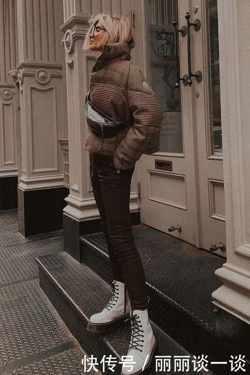 马丁靴的30个穿搭示范,可甜可盐,时髦炸了!