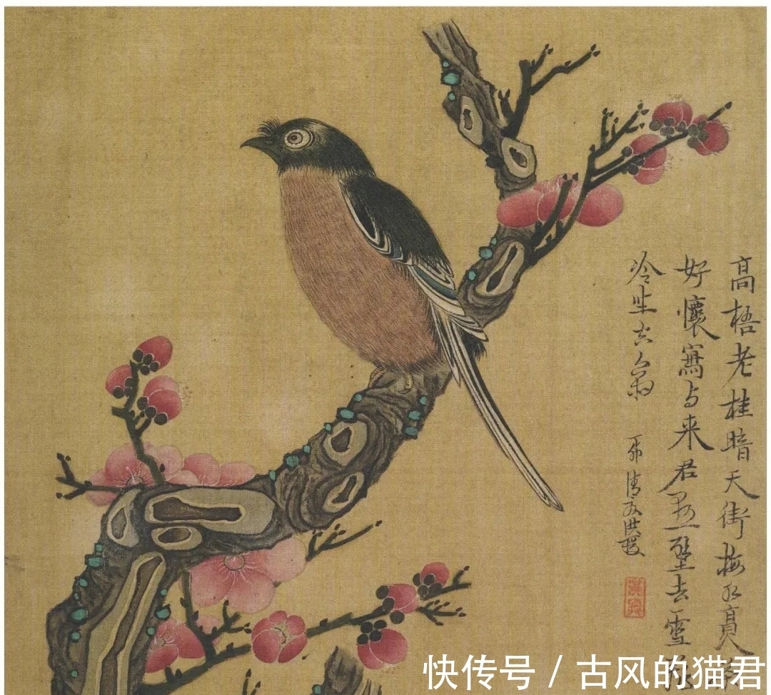 花鸟&陈洪绶的山水画、花鸟画也是当家绝活,与人物画比较,毫无逊色!