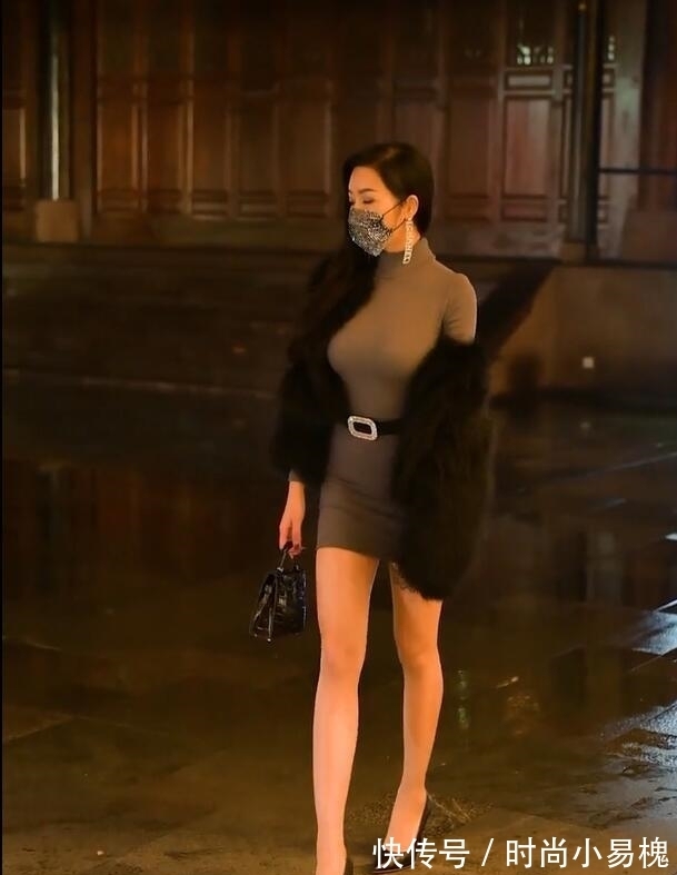 包臀裙 皮草造型真有趣，透着高贵感，变精致“花瓶”美女