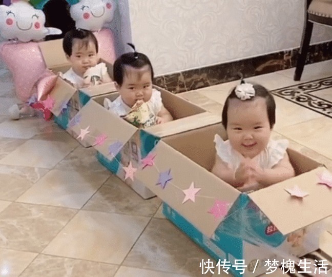 爸爸|“小毛驴奶爸”一拖三火了,这大概是我见过最豪华的“车厢”