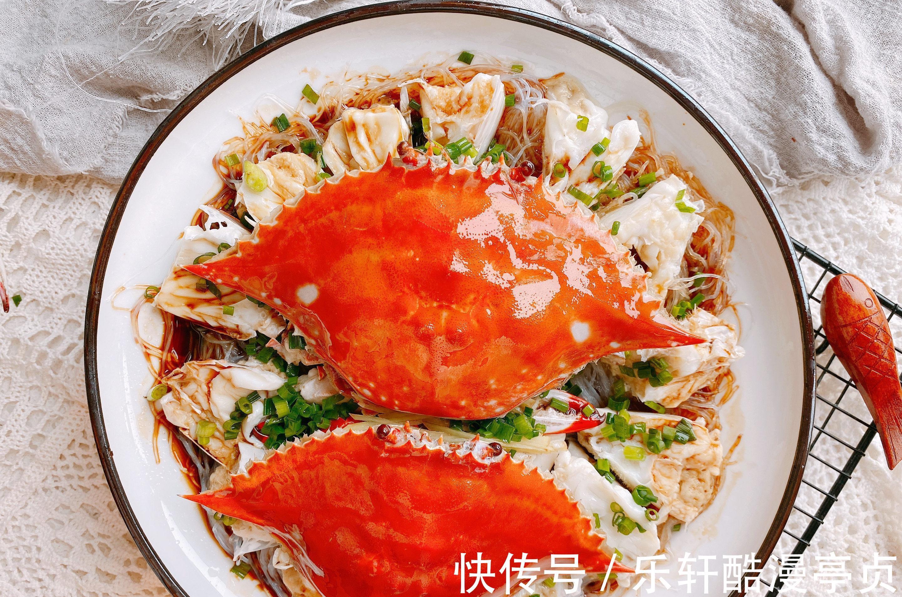 葱油梭子蟹|江浙沪时令菜“葱油梭子蟹”，掌握2点，肉质细嫩，鲜得掉眉毛