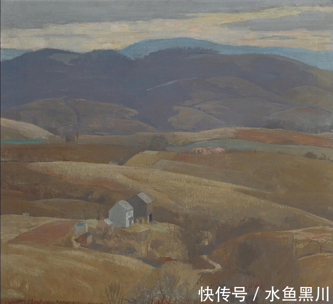 风景$印象派风景油画:他使用别致的小笔触描绘光,描绘阳光下的大自然