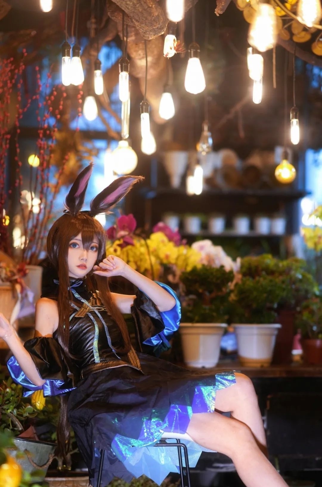 明日方舟|cos:明日方舟阿米娅联动小礼服cos正片@折崎,是只可爱的兔兔