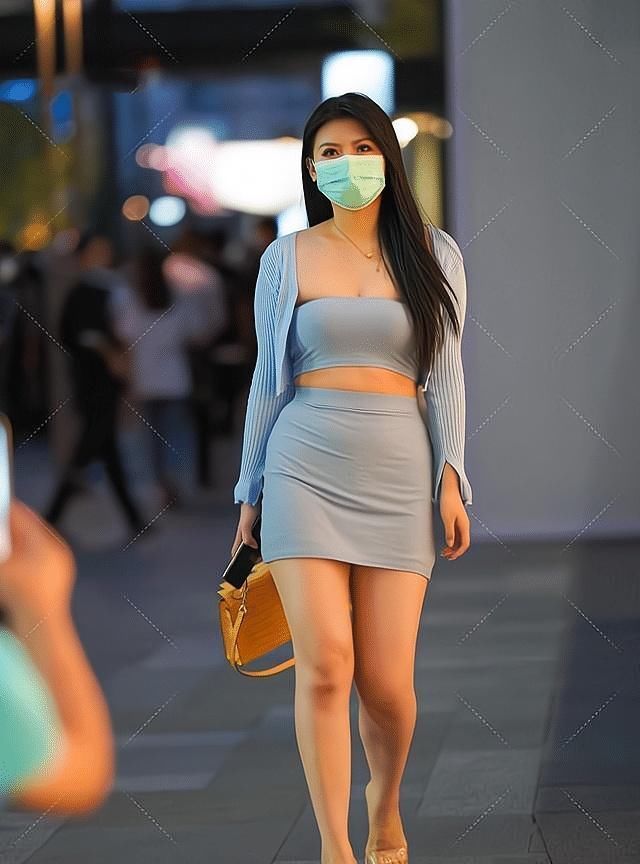 深蓝色|深蓝色短裙套装搭配一件针织衫开衫外套，清新时尚又不失优雅大方