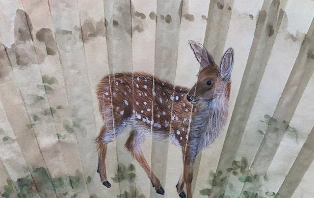 夏雨&演员夏雨的最新绘画,笔法精简堪比艺术家,动物画得栩栩如生