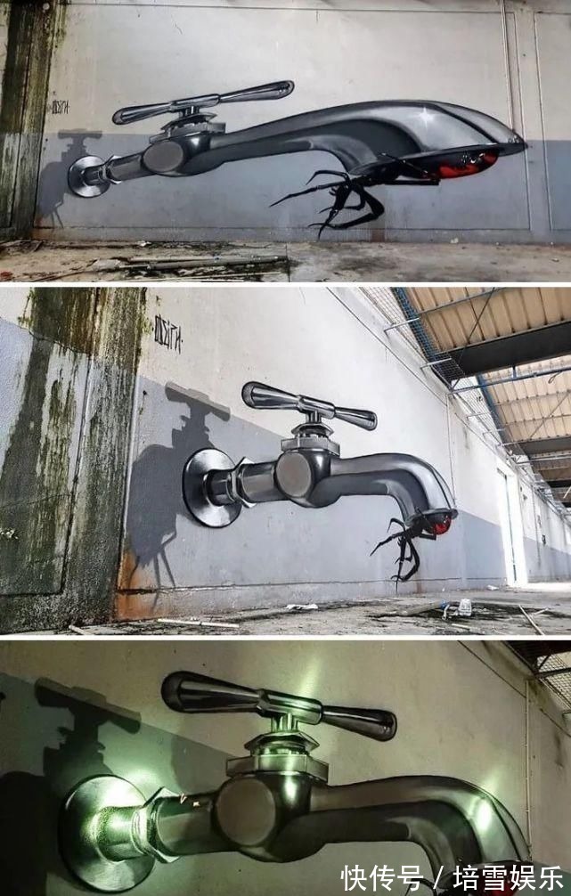 3d&这才是裸眼3D画,让人怀疑自己的眼睛,其他的立体画都弱极了