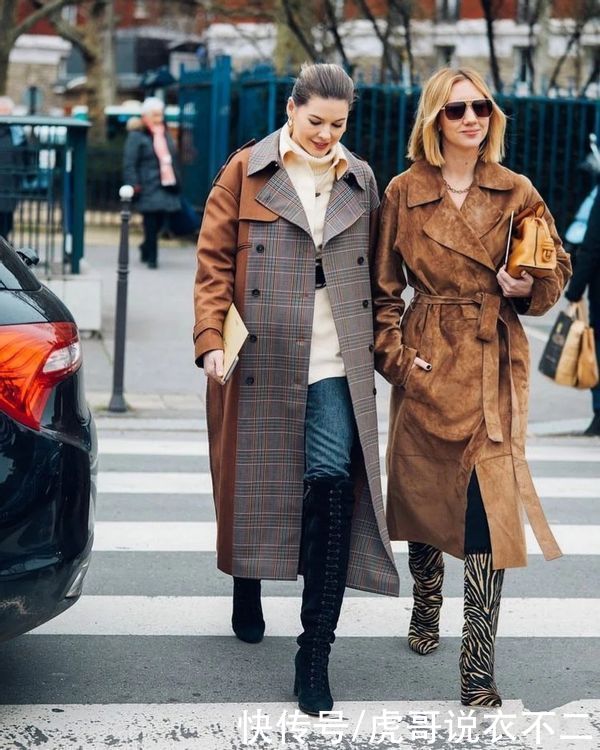 初春首件单品一定是风衣，穿对随性又优雅，看潮人出街就知道了