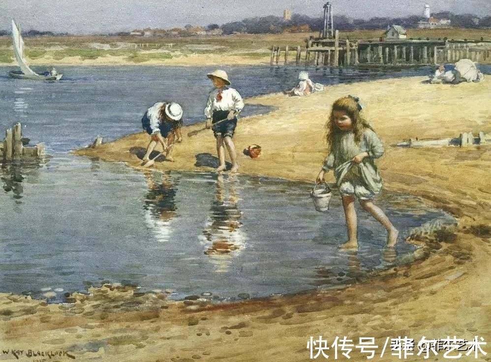 爱丁堡|英国画家布莱洛克油画里的乡村生活，田园诗一般的美