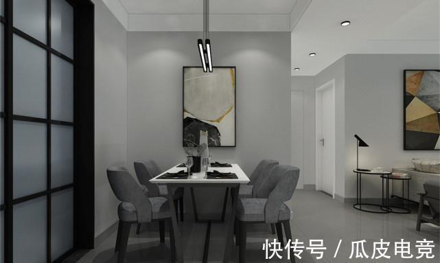 装修|125平极简风三居室简单美观,打造一个现代生活之家