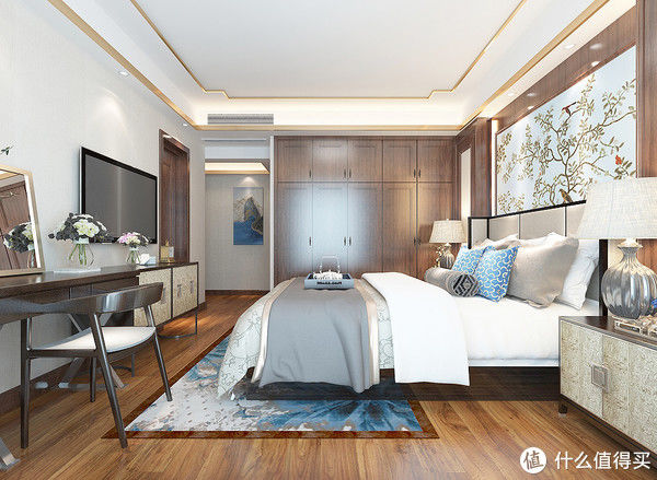 新中式风|长沙夫妻的266㎡新中式风装修火了，入户就足够惊艳，客厅韵味十足