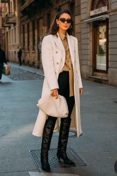  搭配大衣|你穿大衣+靴子的样子，真的时髦极了！